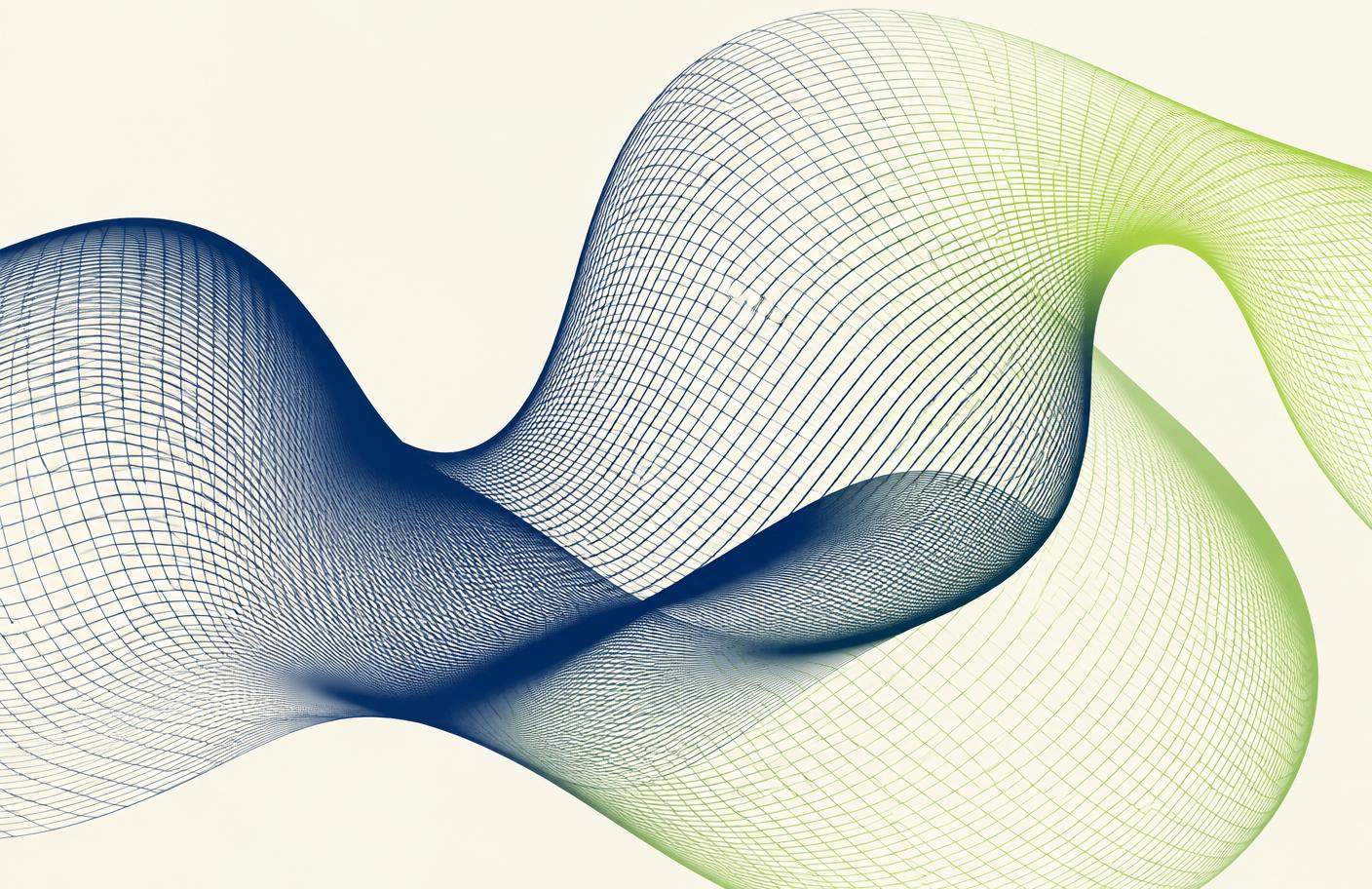 Abstract navy and lime line mesh used as a decorative motif